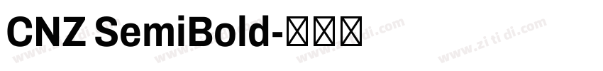CNZ SemiBold字体转换